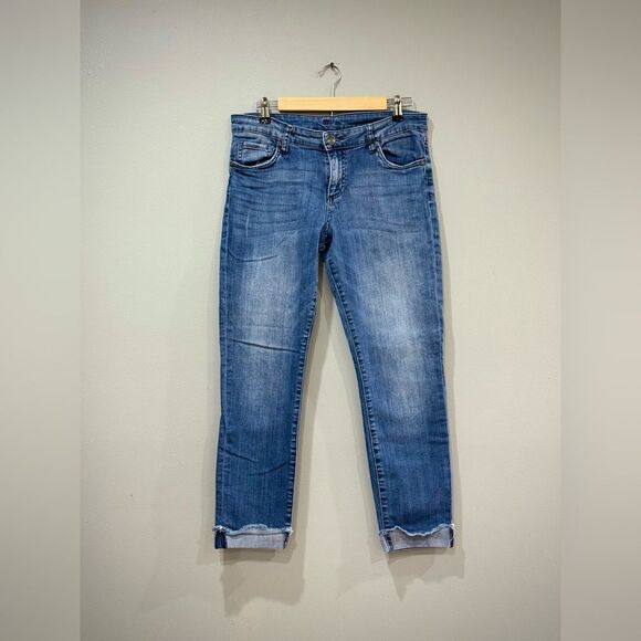 Kut from the Kloth Cuffed Skinny Jeans Size 8 EUC - Picture 1 of 5